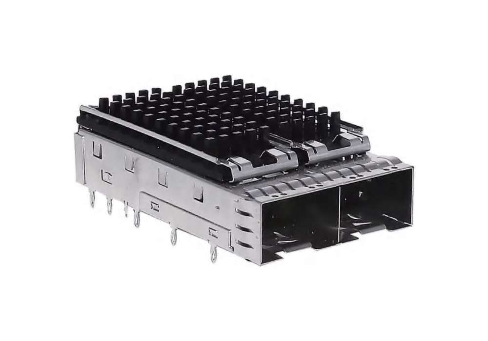 SFP28 CAGE 1 * 2 welded/crimped heat sink